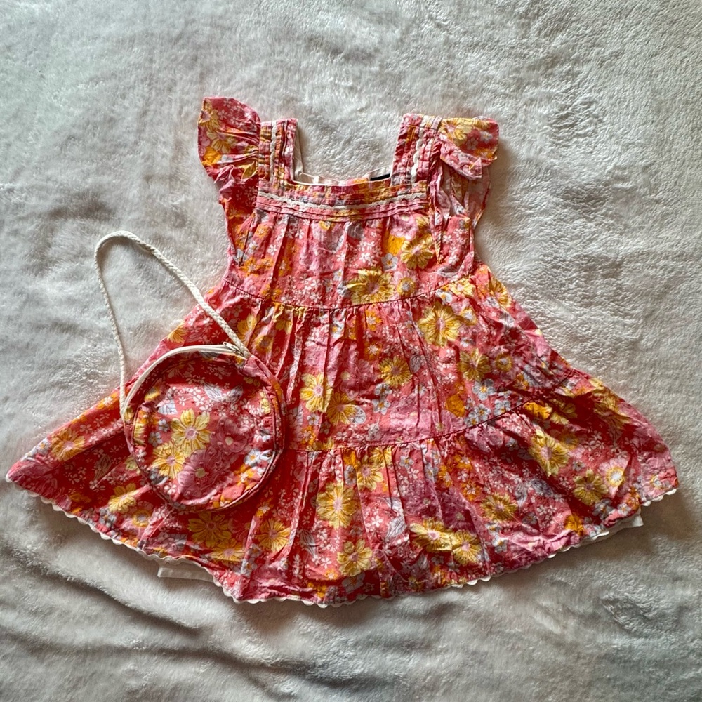 Cynthia Rowley Pink and Orange Floral Dress